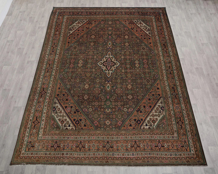 Multicolor Turkish Oushak Rug 9' 1" x 12' 5" Hand-Knotted | No. VR51125