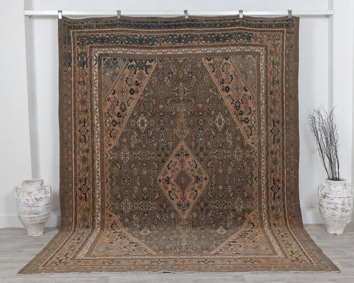 Multicolor Turkish Oushak Rug 7' 10" x 10' 2" Hand-Knotted | No. VR51147