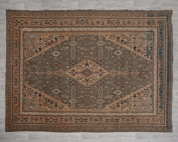 Multicolor Turkish Oushak Rug 7' 10" x 10' 2" Hand-Knotted | No. VR51147