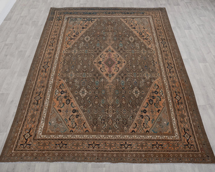 Multicolor Turkish Oushak Rug 7' 10" x 10' 2" Hand-Knotted | No. VR51147
