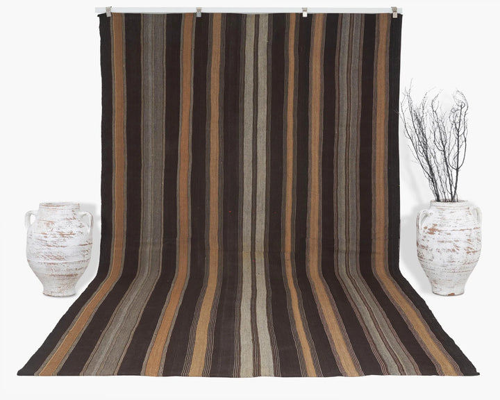 Multicolor Turkish Kilim Rug 7' 2" x 11' 8" Flat-Weave | No. VR51221