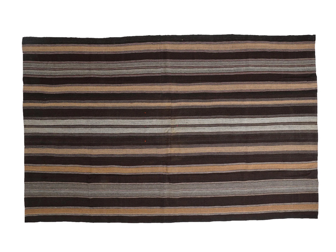 Multicolor Turkish Kilim Rug 7' 2" x 11' 8" Flat-Weave | No. VR51221