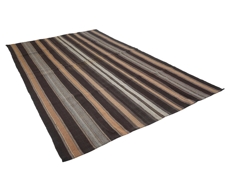 Multicolor Turkish Kilim Rug 7' 2" x 11' 8" Flat-Weave | No. VR51221