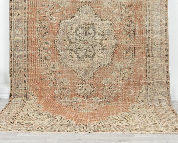 Multicolor Turkish Oushak Rug 5'8" x 9'4" Hand-Knotted | No. VR51248