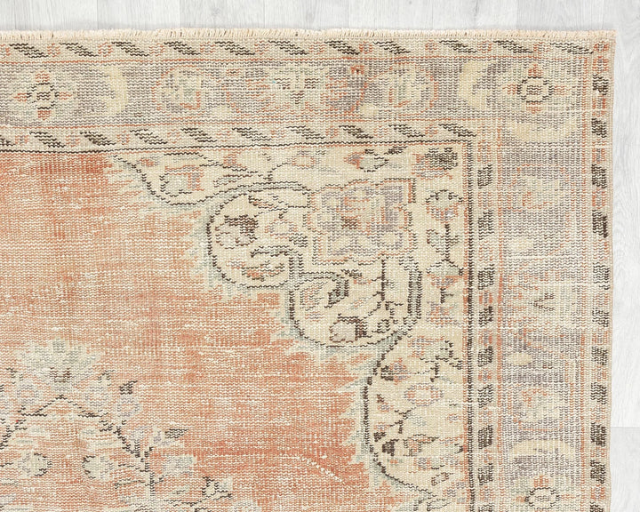 Multicolor Turkish Oushak Rug 5'8" x 9'4" Hand-Knotted | No. VR51248