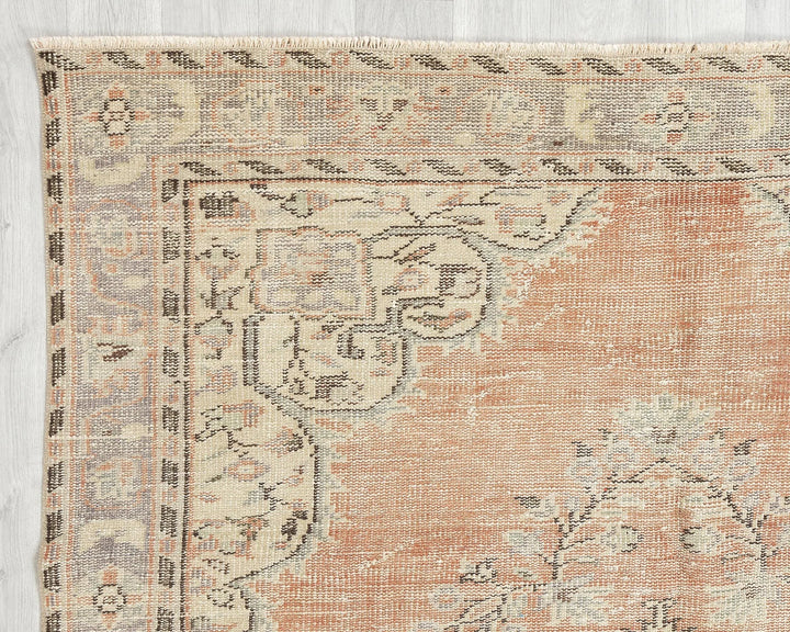 Multicolor Turkish Oushak Rug 5'8" x 9'4" Hand-Knotted | No. VR51248