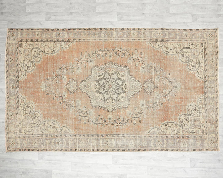 Multicolor Turkish Oushak Rug 5'8" x 9'4" Hand-Knotted | No. VR51248