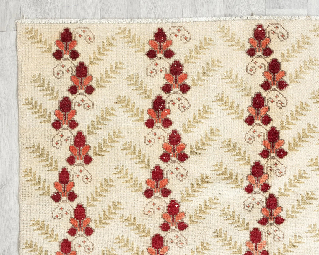 Multicolor Turkish Oushak Rug 5'1" x 8'7" Hand-Knotted | No. VR51258