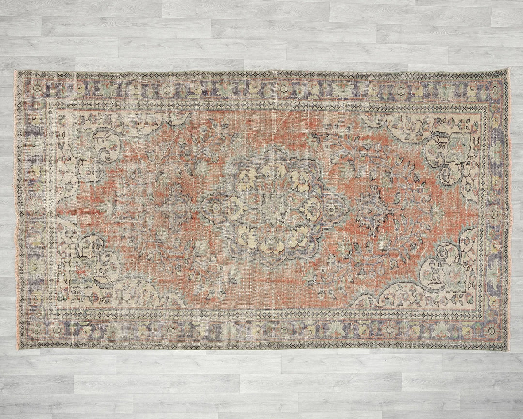 Faded Oushak Rug 5' 10" x 9' 10" | No. VR51274
