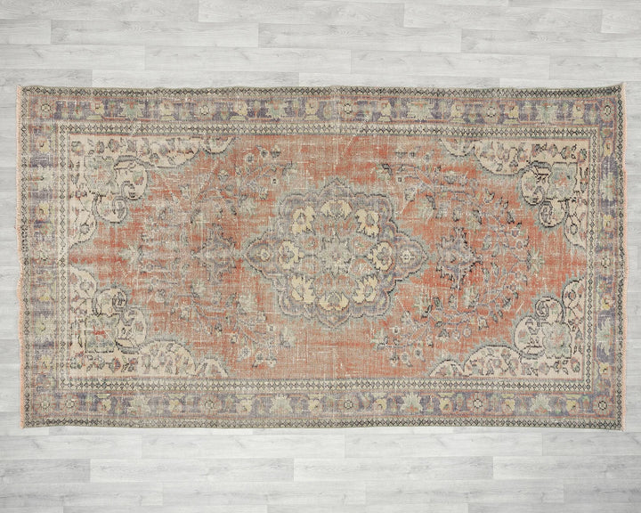 Faded Oushak Rug 5' 10" x 9' 10" | No. VR51274