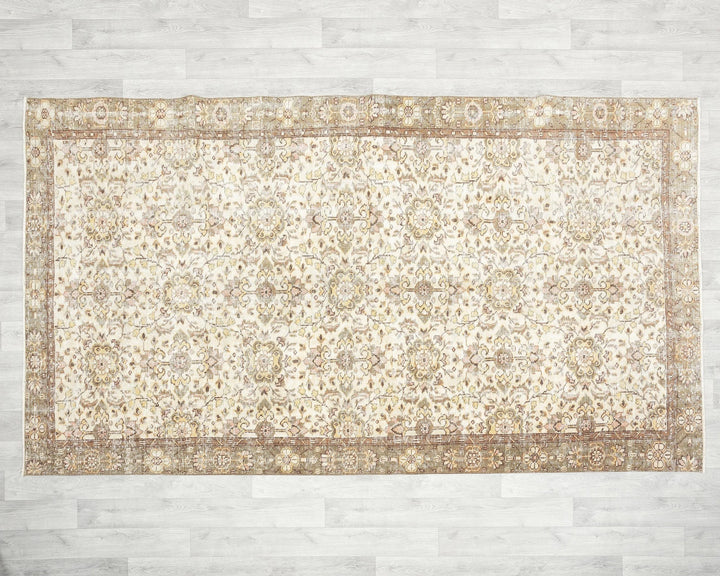 Multicolor Turkish Oushak Rug 5' 1" x 8' 10" Hand-Knotted | No. VR51291