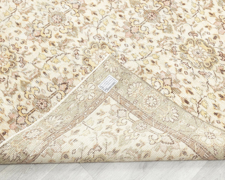 Multicolor Turkish Oushak Rug 5' 1" x 8' 10" Hand-Knotted | No. VR51291