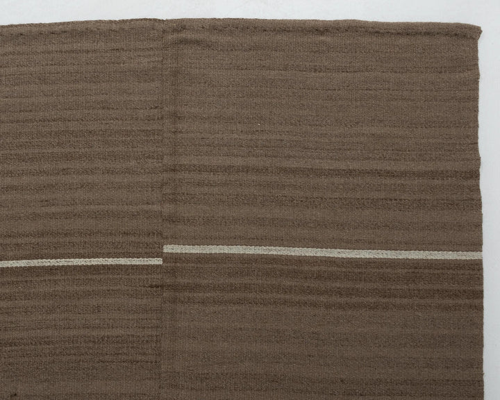 Brown Turkish Kilim Rug 9' 6" x 13' 6" Flat-Weave | No. VR51422