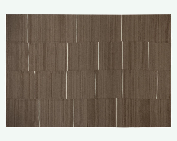 Brown Turkish Kilim Rug 9' 6" x 13' 6" Flat-Weave | No. VR51422