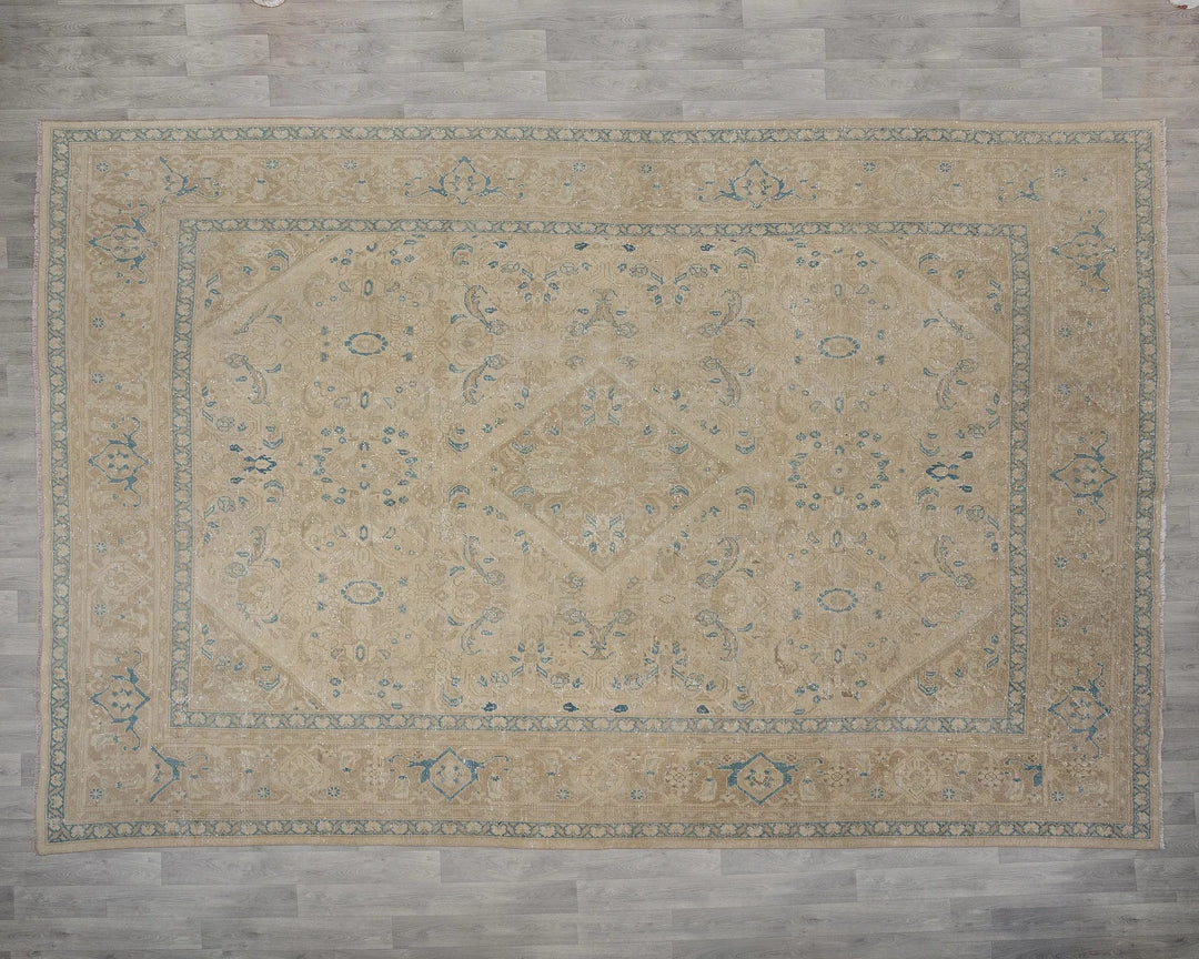 Multicolor Turkish Oushak Rug 9' 3" x 13' 2" Hand-Knotted view 9