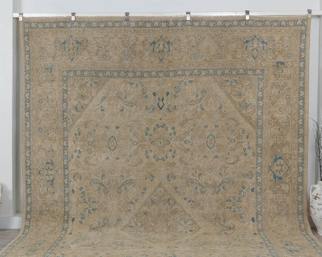 Multicolor Turkish Oushak Rug 9' 3" x 13' 2" Hand-Knotted view