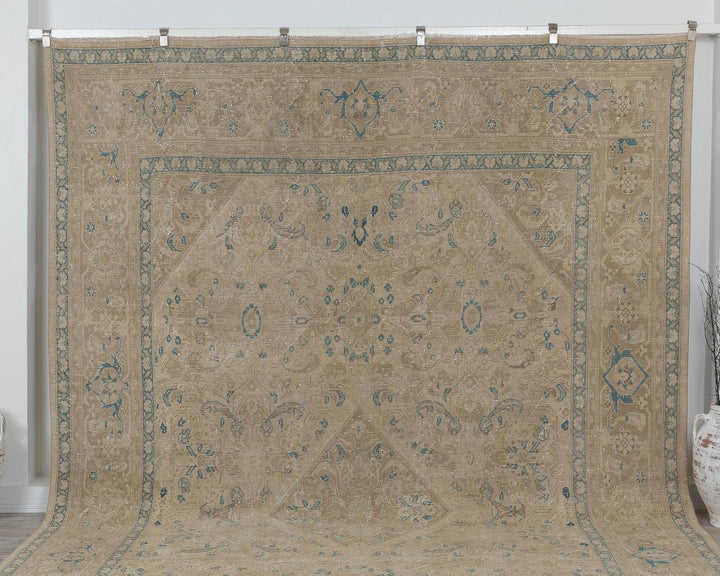 Multicolor Turkish Oushak Rug 9' 3" x 13' 2" Hand-Knotted view