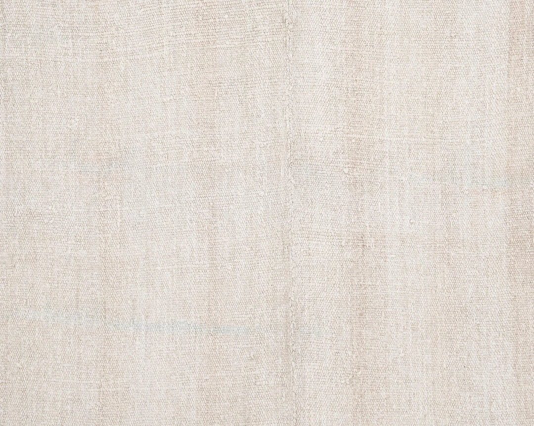 White Turkish Kilim Rug 9' 2" x 4' 9" Flat-Weave | No. VR51520