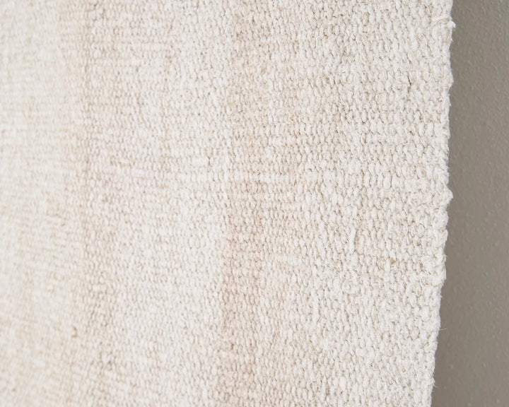 White Turkish Kilim Rug 9' 2" x 4' 9" Flat-Weave | No. VR51520