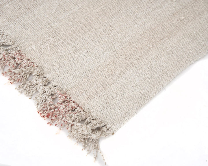 White Turkish Kilim Rug 9' 2" x 4' 9" Flat-Weave | No. VR51520