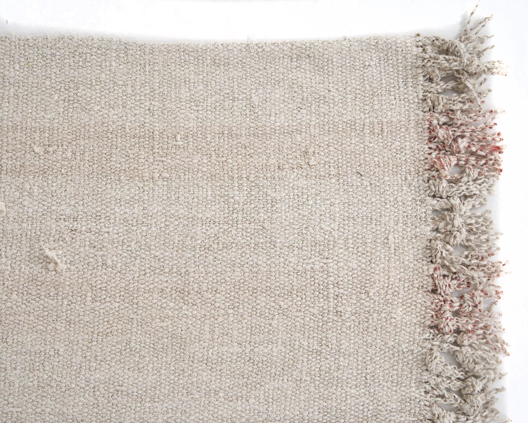 White Turkish Kilim Rug 9' 2" x 4' 9" Flat-Weave | No. VR51520