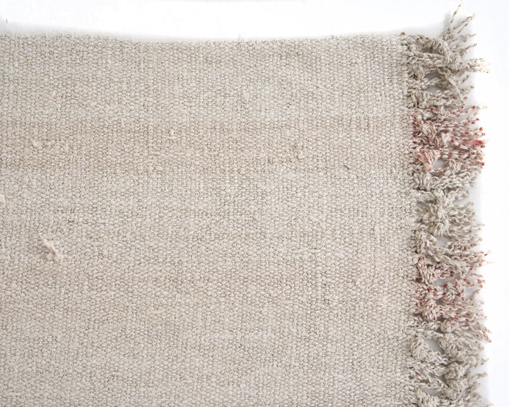 White Turkish Kilim Rug 9' 2" x 4' 9" Flat-Weave | No. VR51520