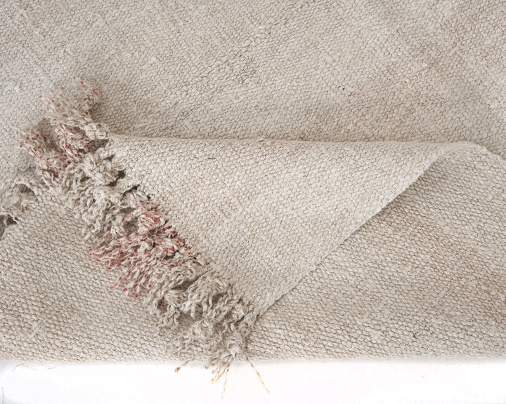 White Turkish Kilim Rug 9' 2" x 4' 9" Flat-Weave | No. VR51520
