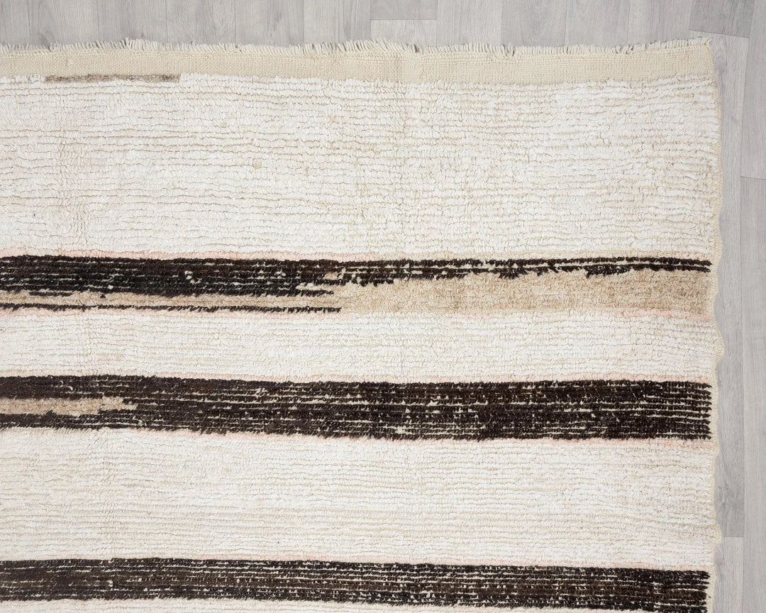 Black Turkish Vintage Rug 8' x 9' 10" Hand-Knotted | No. VR51522