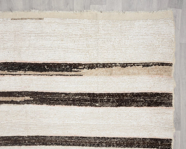 Black Turkish Vintage Rug 8' x 9' 10" Hand-Knotted | No. VR51522