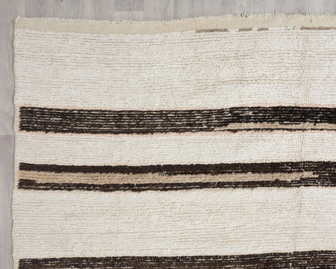 Black Turkish Vintage Rug 8' x 9' 10" Hand-Knotted | No. VR51522