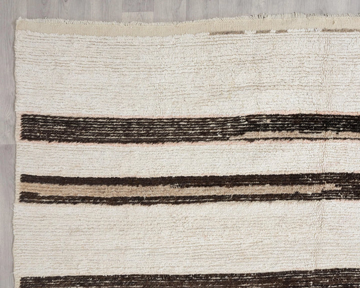 Black Turkish Vintage Rug 8' x 9' 10" Hand-Knotted | No. VR51522