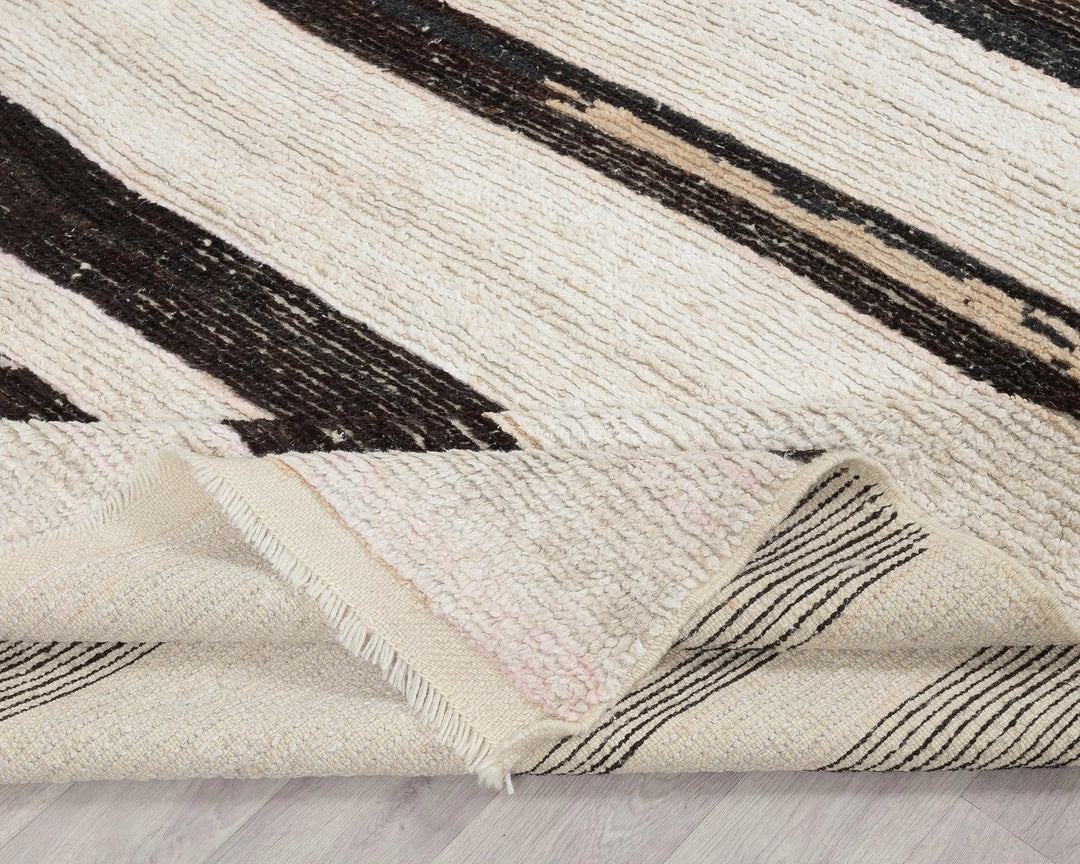 Black Turkish Vintage Rug 8' x 9' 10" Hand-Knotted | No. VR51522