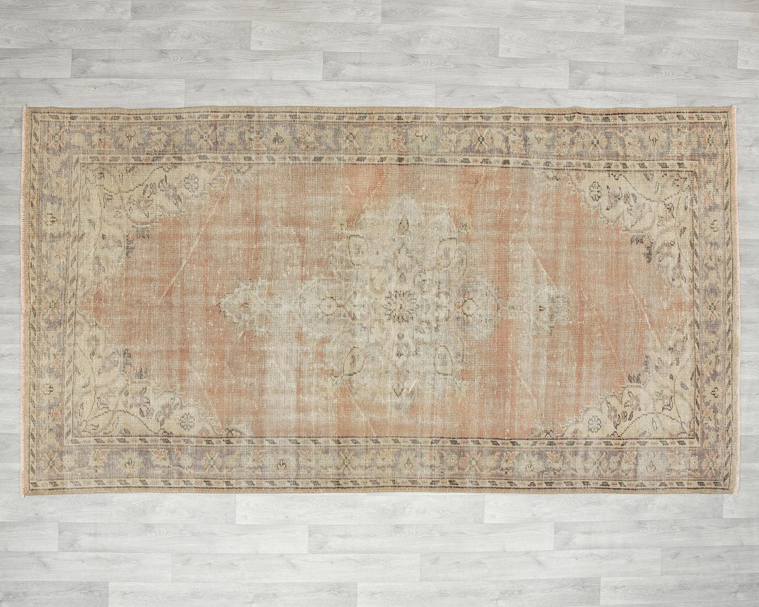 Multicolor Turkish Oushak Rug 5' 5" x 9' 5" Hand-Knotted | No. VR51548