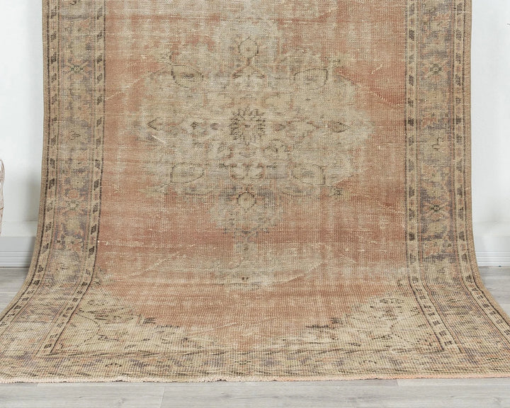 Multicolor Turkish Oushak Rug 5' 5" x 9' 5" Hand-Knotted | No. VR51548