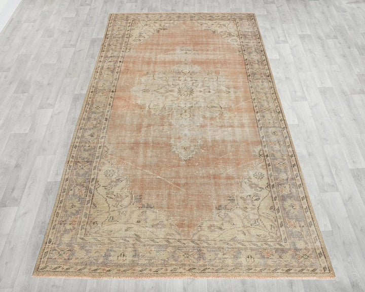 Multicolor Turkish Oushak Rug 5' 5" x 9' 5" Hand-Knotted | No. VR51548