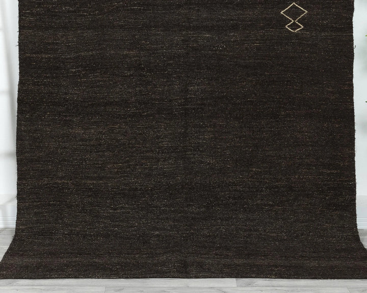 Brown Turkish Kilim Rug 5' 7" x 8' 5" Flat-Weave | No. VR51720