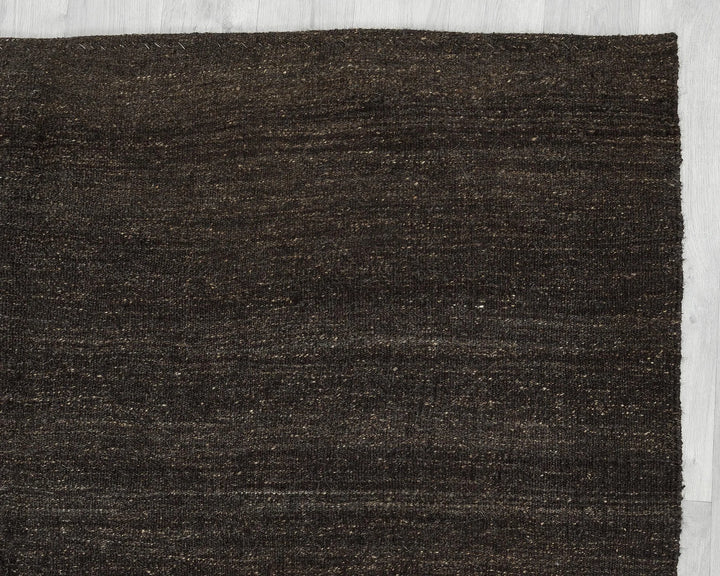 Brown Turkish Kilim Rug 5' 7" x 8' 5" Flat-Weave | No. VR51720