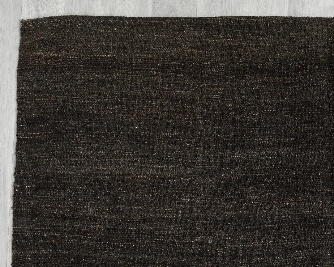 Brown Turkish Kilim Rug 5' 7" x 8' 5" Flat-Weave | No. VR51720