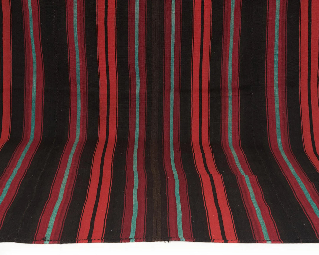Multicolor Turkish Kilim Rug 11' 2" x 6' 11" Flat-Weave | No. VR51809