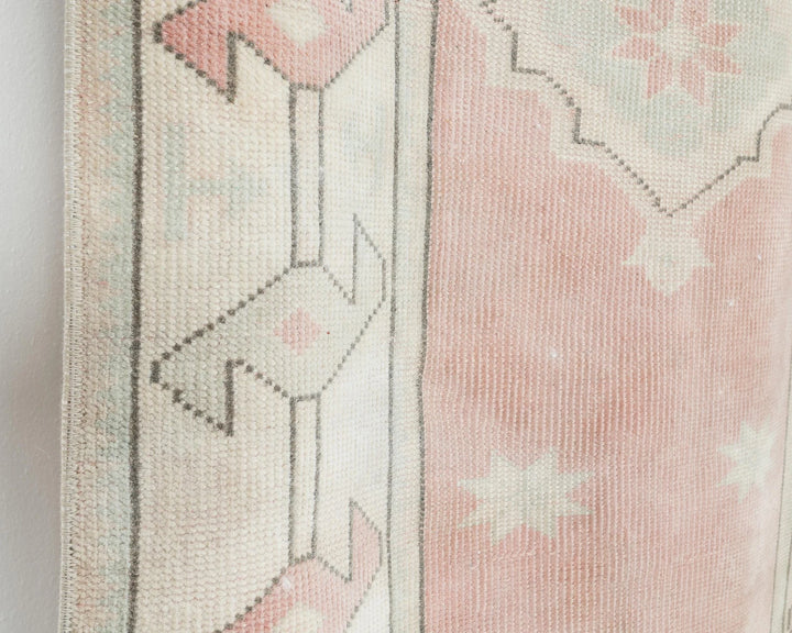 Beige Turkish Oushak Rug 2'7" x 6'2" Hand-Knotted | No. VR51816