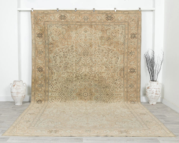 Multicolor Turkish Oushak Rug 8' x 12' 5" Hand-Knotted | No. VR51928