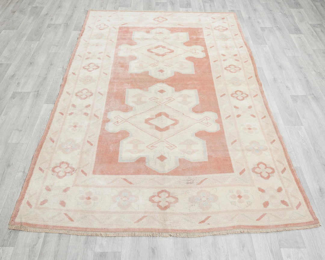 Multicolor Turkish Oushak Rug 5' x 7' 8" Hand-Knotted | No. VR51979