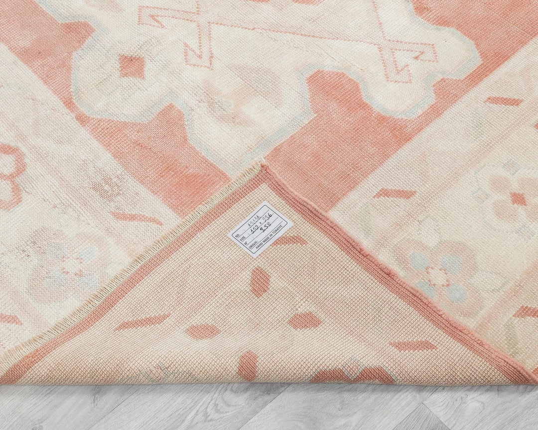 Multicolor Turkish Oushak Rug 5' x 7' 8" Hand-Knotted | No. VR51979