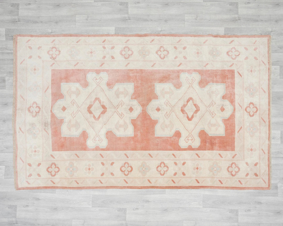 Multicolor Turkish Oushak Rug 5' x 7' 8" Hand-Knotted | No. VR51979
