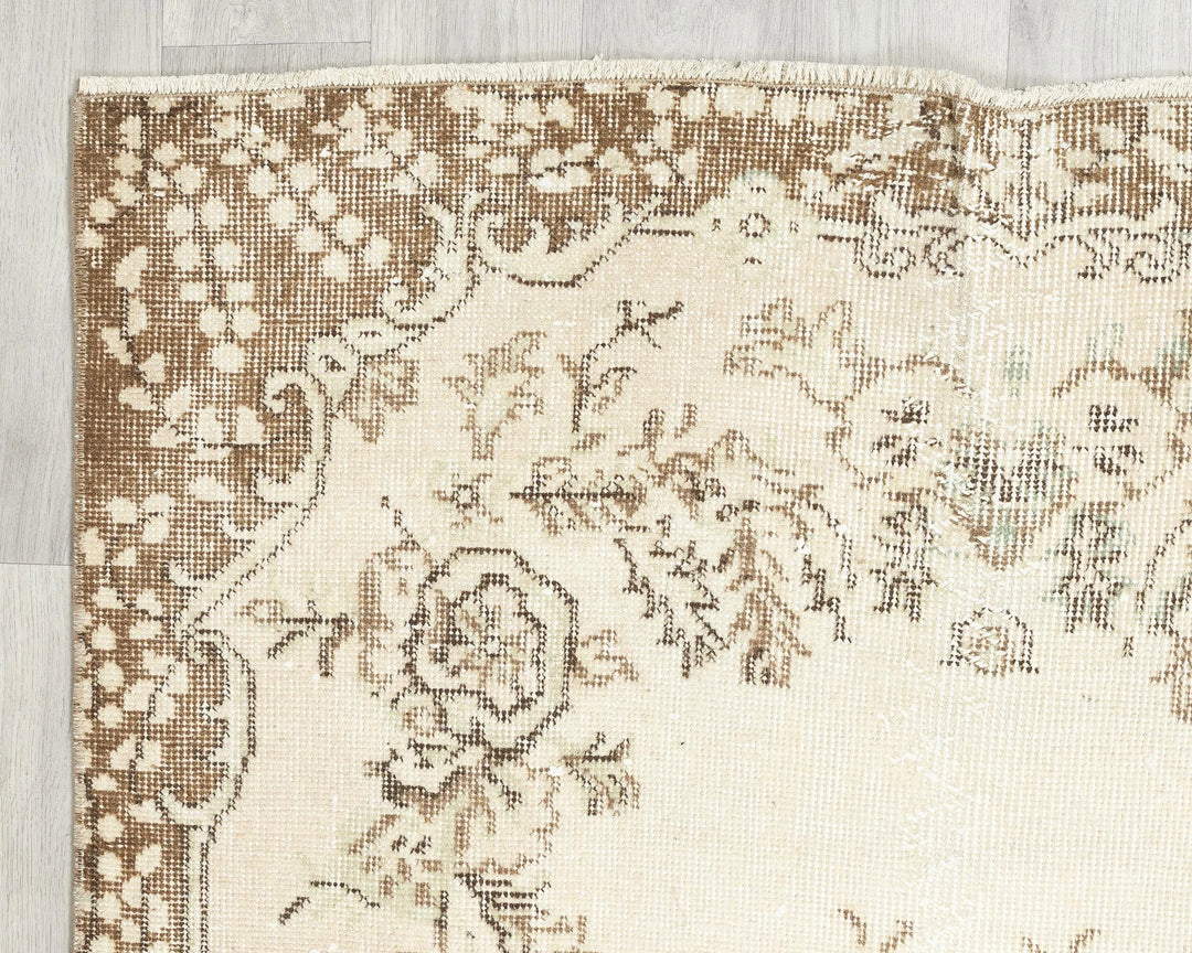 Multicolor Turkish Oushak Rug 3' 10" x 6' 11" Hand-Knotted | No. VR52215
