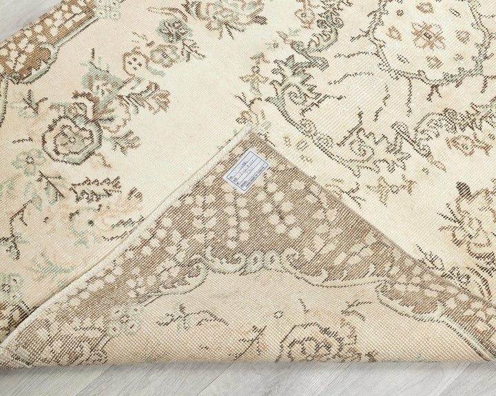 Multicolor Turkish Oushak Rug 3' 10" x 6' 11" Hand-Knotted | No. VR52215