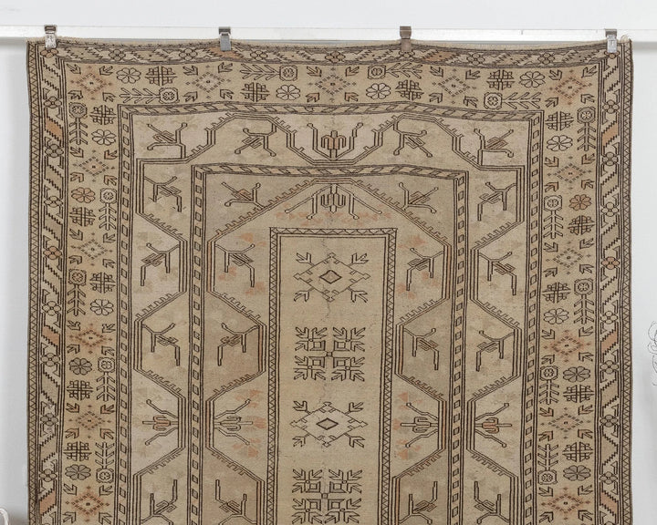 Multicolor Turkish Oushak Rug 6'9" x 8'10" Hand-Knotted | No. VR52372