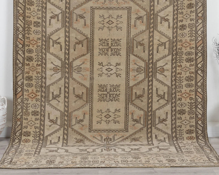Multicolor Turkish Oushak Rug 6'9" x 8'10" Hand-Knotted | No. VR52372
