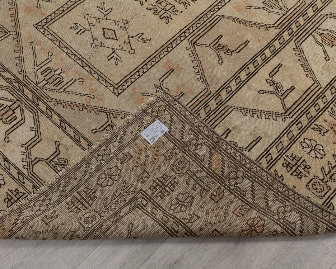 Multicolor Turkish Oushak Rug 6'9" x 8'10" Hand-Knotted | No. VR52372