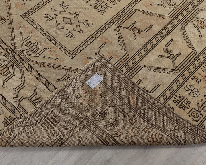 Multicolor Turkish Oushak Rug 6'9" x 8'10" Hand-Knotted | No. VR52372